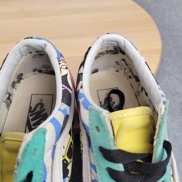 Vans X Disney Old Skool 80s Mickey Mouse Sneakers Womens 7.5 Checkerboard Skater - Picture 9 of 11